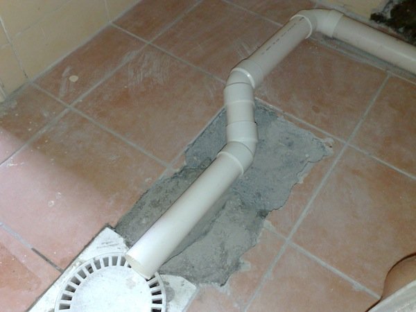 connecting drain pipes