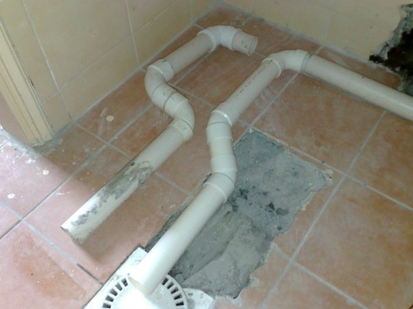 connecting drain pipes