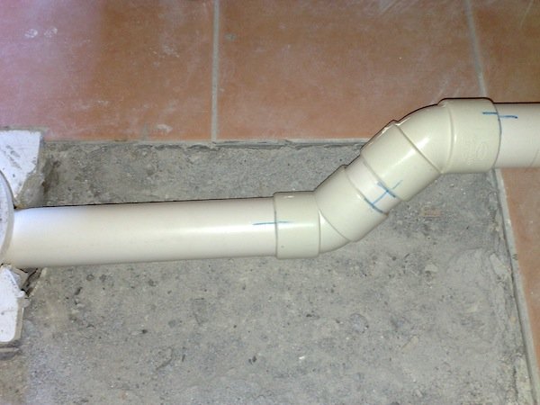 connecting drain pipes