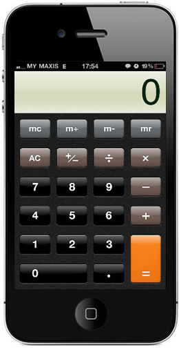 iphone calculator