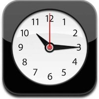 clock on iPhone