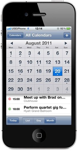 calendar app iphone