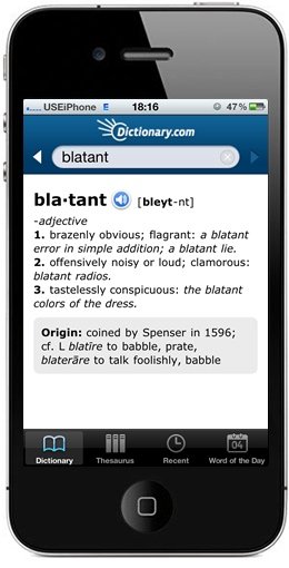 definition and thesaurus for iOS
