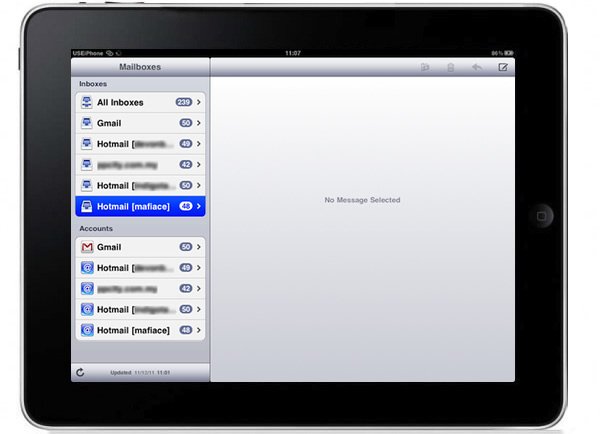 how to configure email on ipad