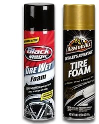 Black Magic Tire Wet and Armor All Tire Foam 