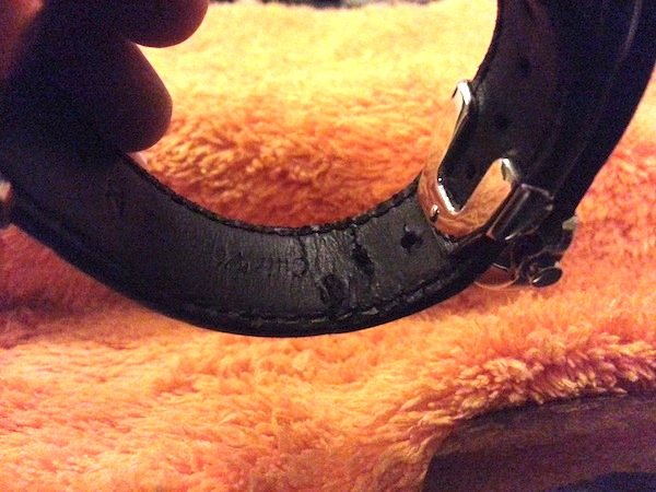 leather watch band wear and tear