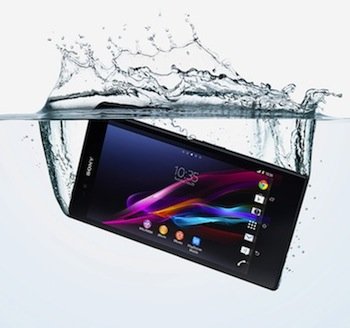 Sony Xperia Z Ultra underwater