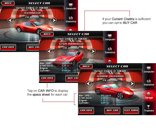 choices of Ferrari