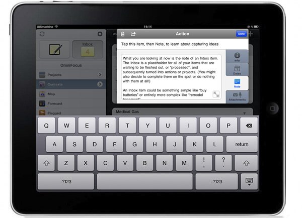 OmniFocus for iPad