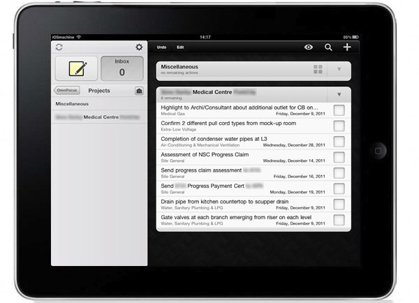 OmniFocus for iPad