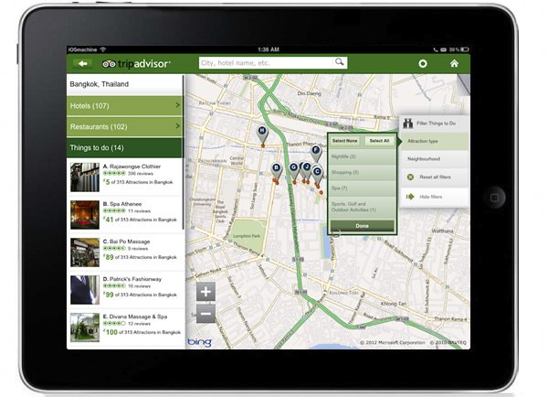 TripAdvisor for iPad