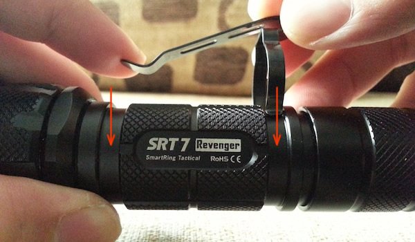 Nitecore SRT7 clip