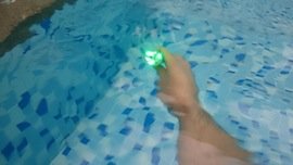 Nitecore flashlight underwater test