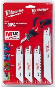 Milwaukee Hackzall blade set