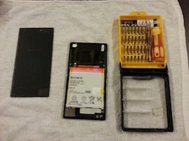 how to open a sony xperia