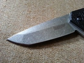 stonewashed finish blade