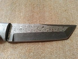 tnz usa damascus fixed blade tanto