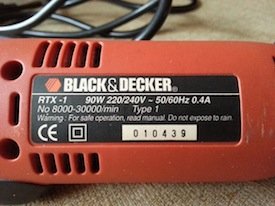 black & decker rtx-1