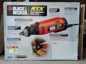 Black & Decker RTX 3 Speed Rotary Tool Box Opening 