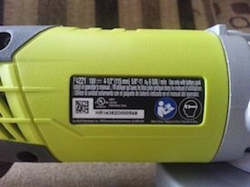 ryobi angle grinder