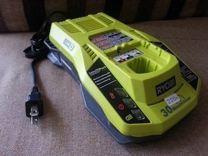 modified Ryobi One+ P117 18V IntelliPort Dual Chemistry Charger 220V