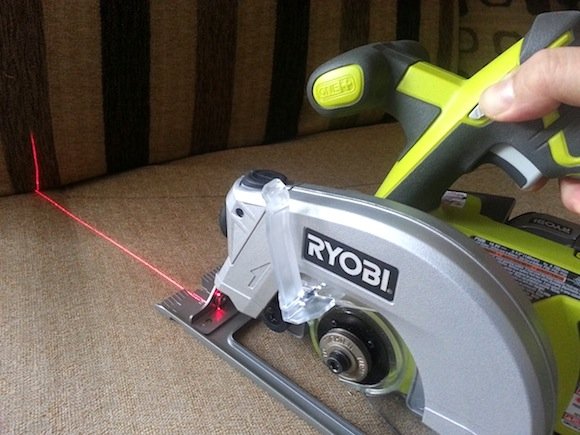 Ryobi P506 circular saw laser