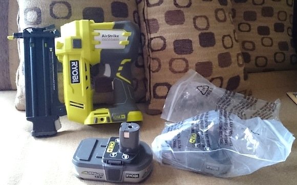 Ryobi P320 AirStrike Brad Nailer Portable Air Powered Nailing