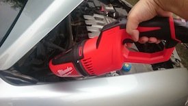 Milwaukee M12 Compact Vacuum car wash