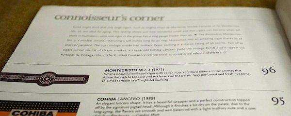 cigar aficionado montecristo no.3 rating