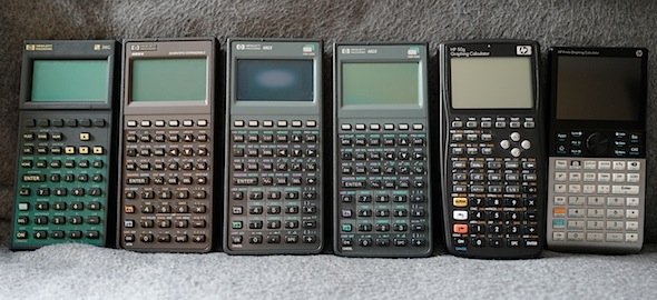 collection of hp calculators
