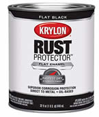 krylon flat black enamel paint