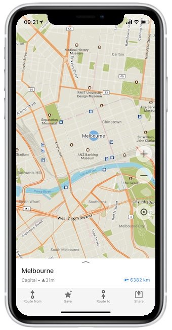 offline map Melbourne