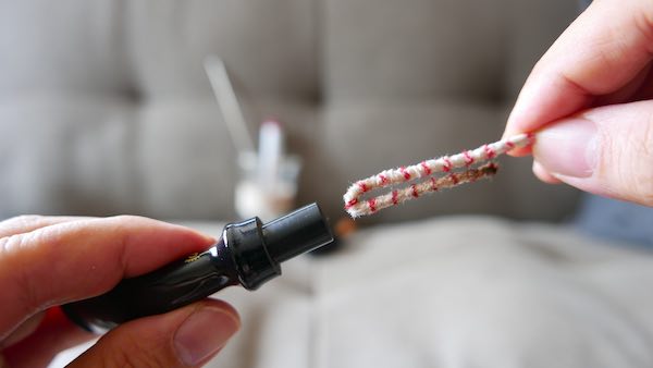 using a pipe cleaner