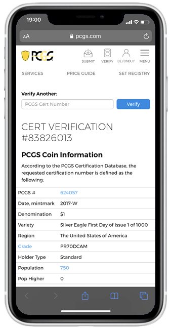 PCGS coinfacts