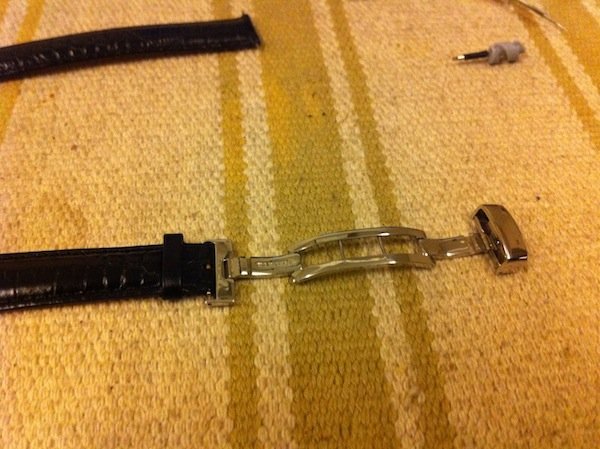 converting pin buckle to deployant buckle