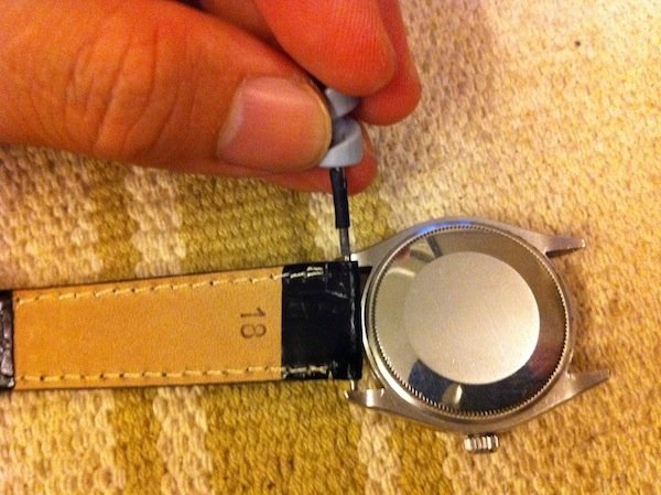 converting pin buckle to deployant buckle