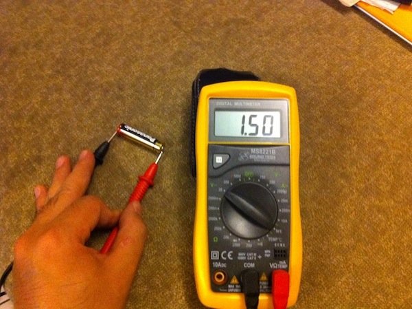 checking battery voltage