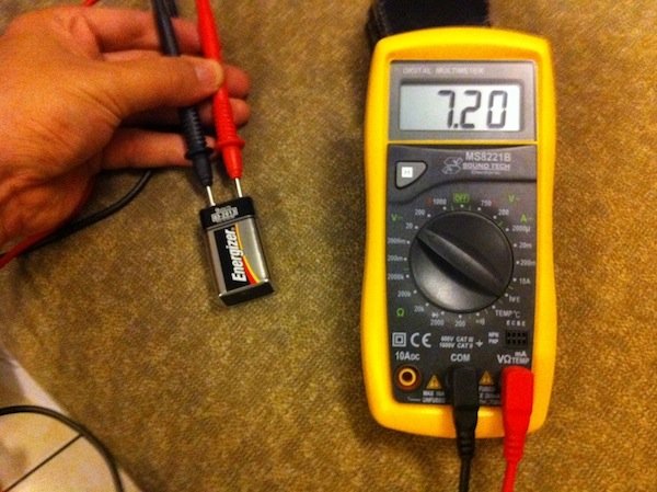 checking battery voltage