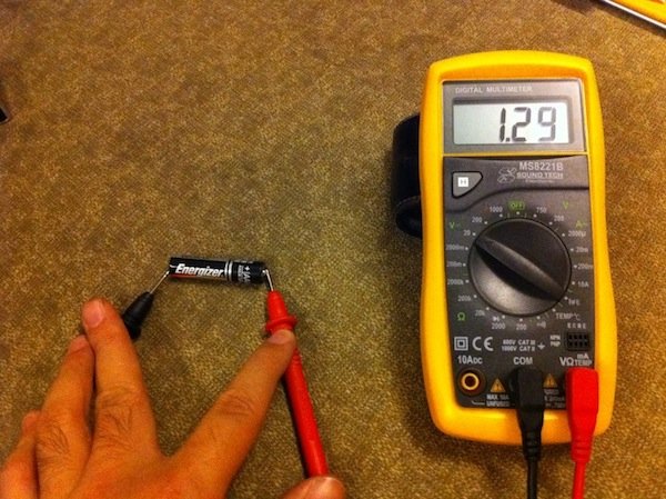 checking battery voltage