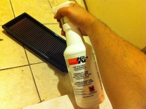 k&n air filter cleaning
