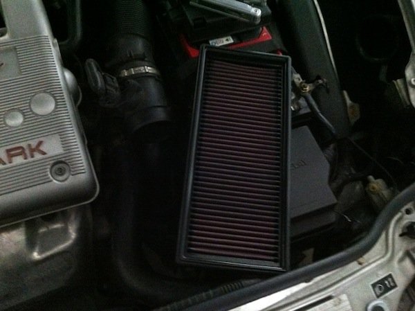 install k&n air filter