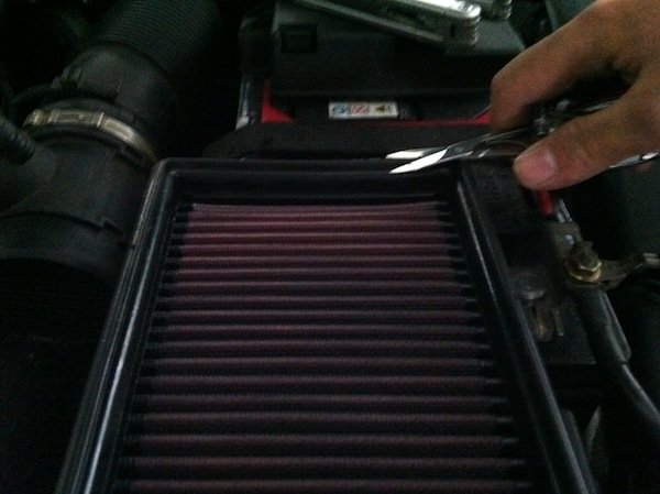 install k&n air filter