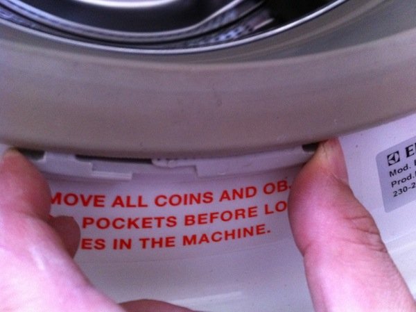 fixing a washing machine drum