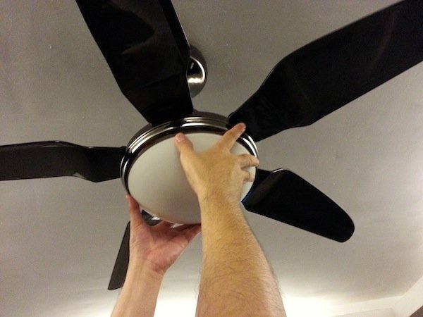 install ceiling fan with light