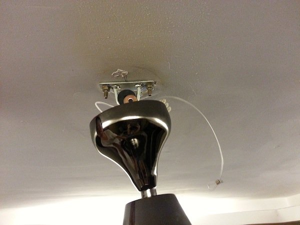 install ceiling fan with light