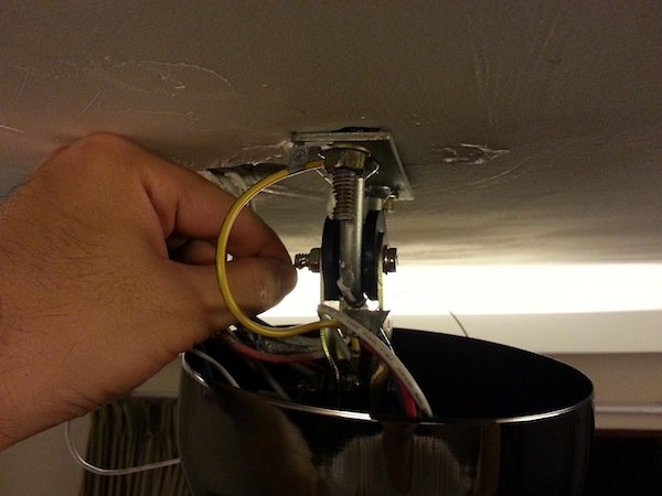 install ceiling fan with light