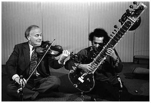 violin and sitar player